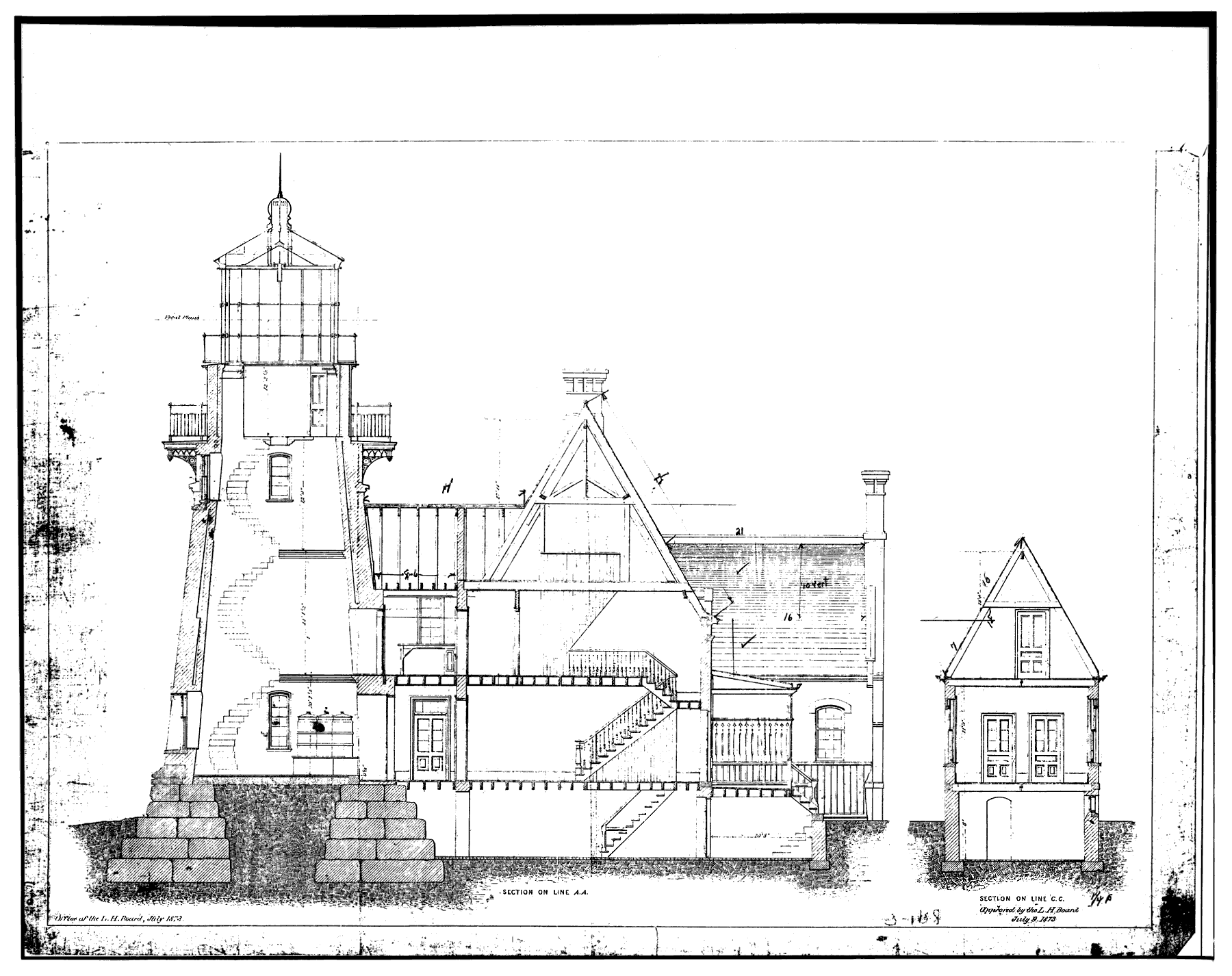 Plan for Block Island Southeast Lighthouse
